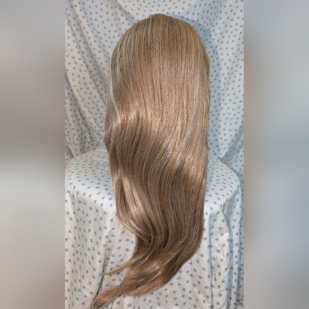 Synthetic Wig 13x6 20 Inch Lace Front Honey Blonde Easy Wear - Human Hair Feel
